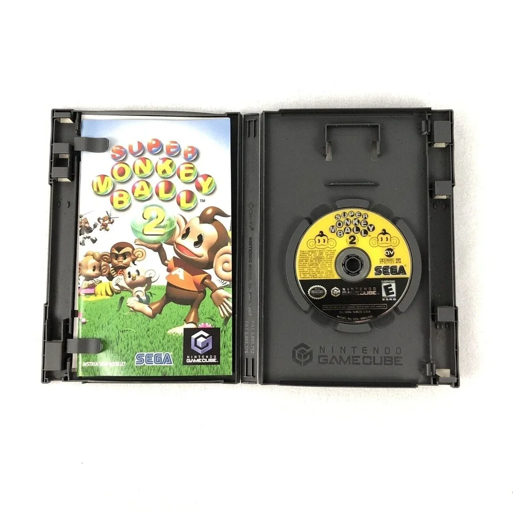 Nintendo‎ Gamecube Super Monkey Ball CIB Complete Black Label Manuals Included